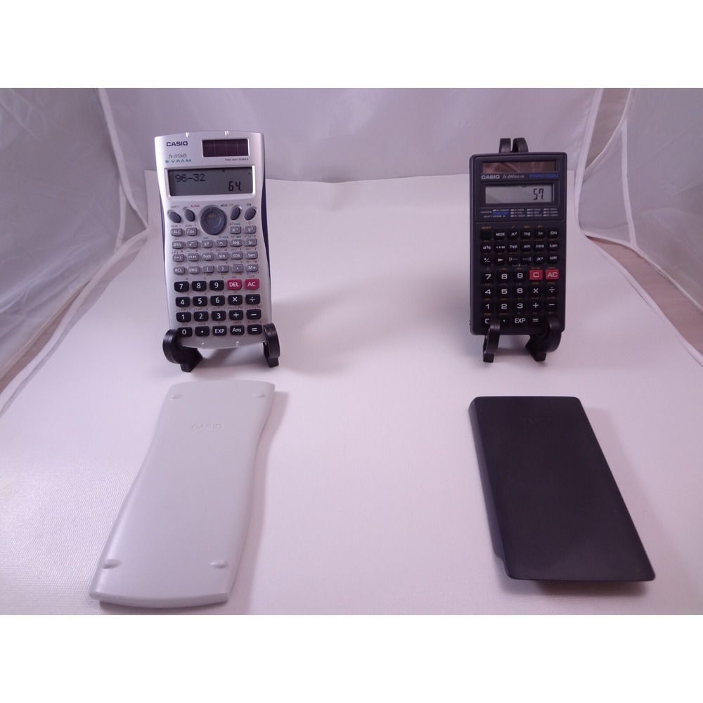 Casio FX-115MS Plus SR Advanced Scientific & Fx-260 Solar Calculator - Lot Of 2